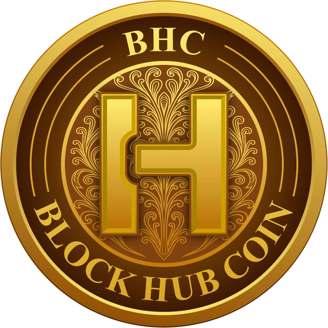 Official Block Hub Coin (BHC) logo coin